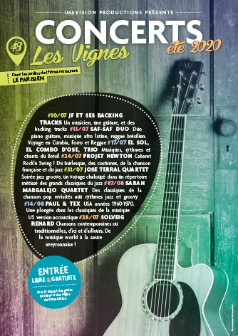 Affiche concert le Parisien